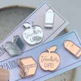 NEW Teacher Life Trio Studs