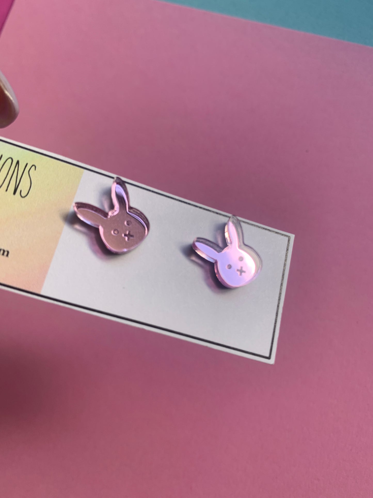 Easter bunny studs