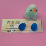 SALE- Easter Egg studs- STAR