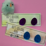 SALE- Easter Egg studs- STAR