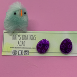 SALE- Easter Egg studs- STAR