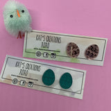 SALE Easter Egg studs- HEARTs