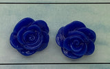 Resin Rose Studs- pick you colour