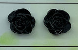 Resin Rose Studs- pick you colour