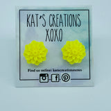 Chrysanthemum/Dahlia Resin Studs