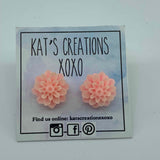 Chrysanthemum/Dahlia Resin Studs