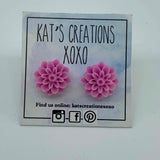 Chrysanthemum/Dahlia Resin Studs
