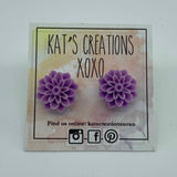 Chrysanthemum/Dahlia Resin Studs