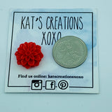Chrysanthemum/Dahlia Resin Studs