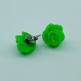 Resin Rose Studs- pick you colour