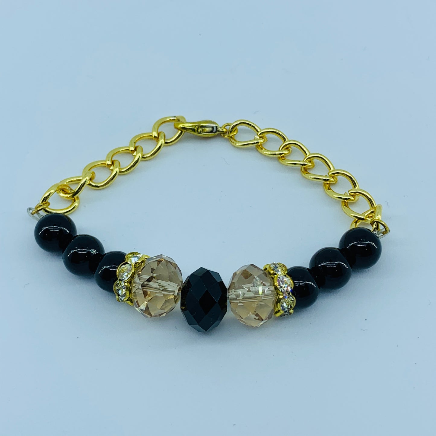 The Ombre Bracelet- Gold & Black 2