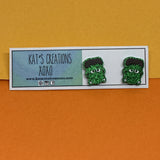 Halloween Studs, Witch, Frankenstein, Ghost