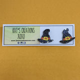 Halloween Studs, Witch, Frankenstein, Ghost