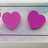 I Heart U in Solid & Strong Studs