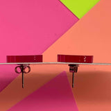 Mirror Sugar Skull Studs