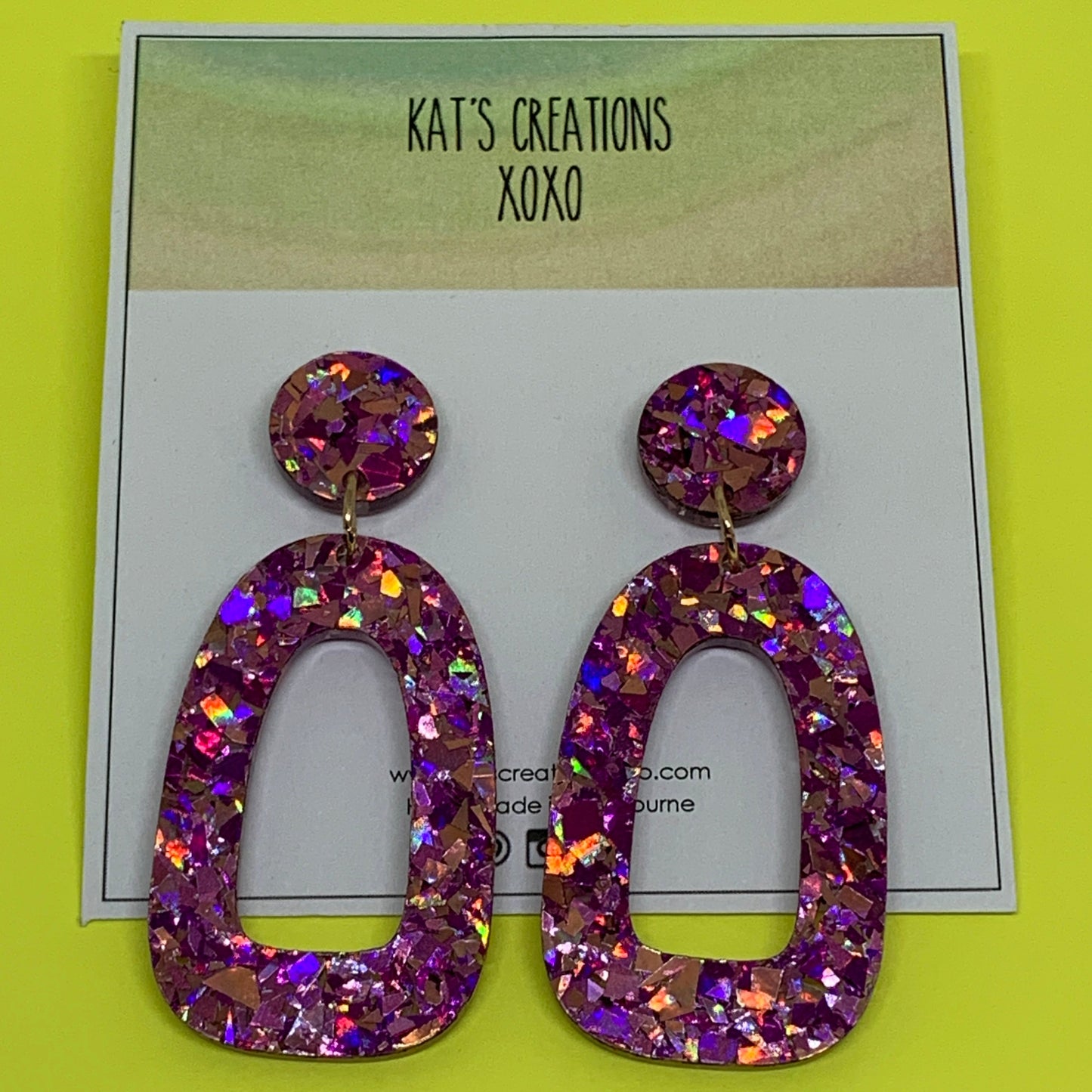 Ava Glitter dangles