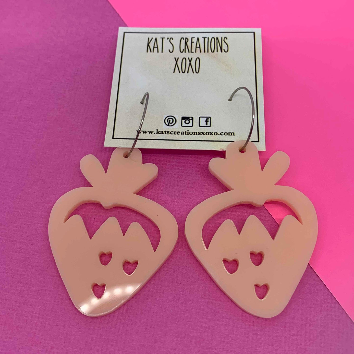 SALE Sweet Strawberry Love Dangles