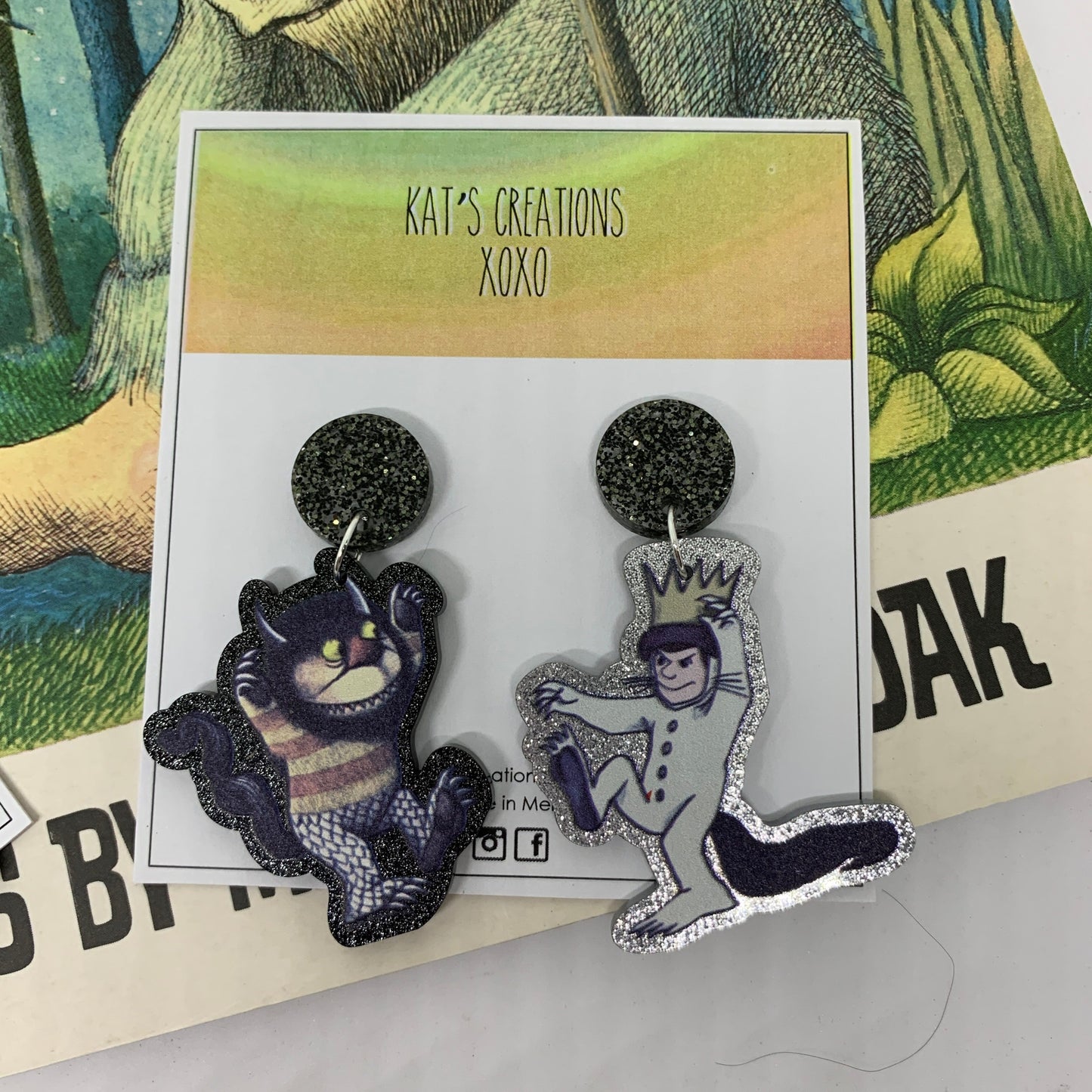 NEW SIZE Wild Things dangles