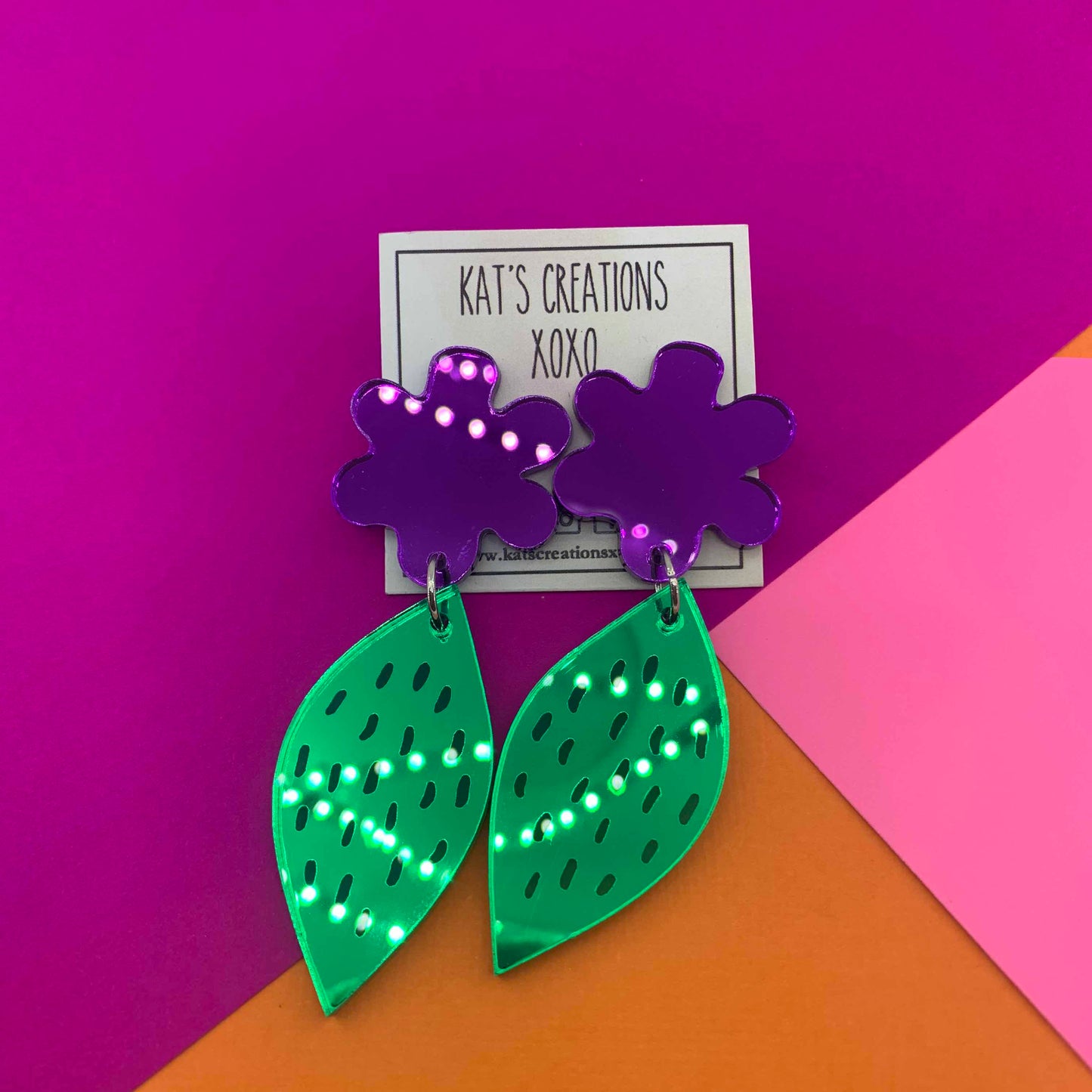 Flower Power Mirror Dangles
