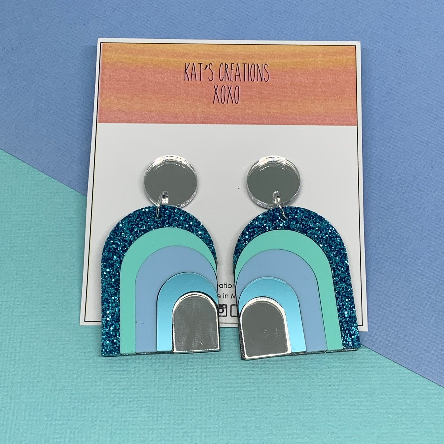 Blue Sara Arch Dangles