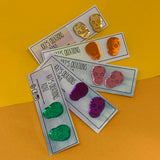 Mirror Sugar Skull Studs