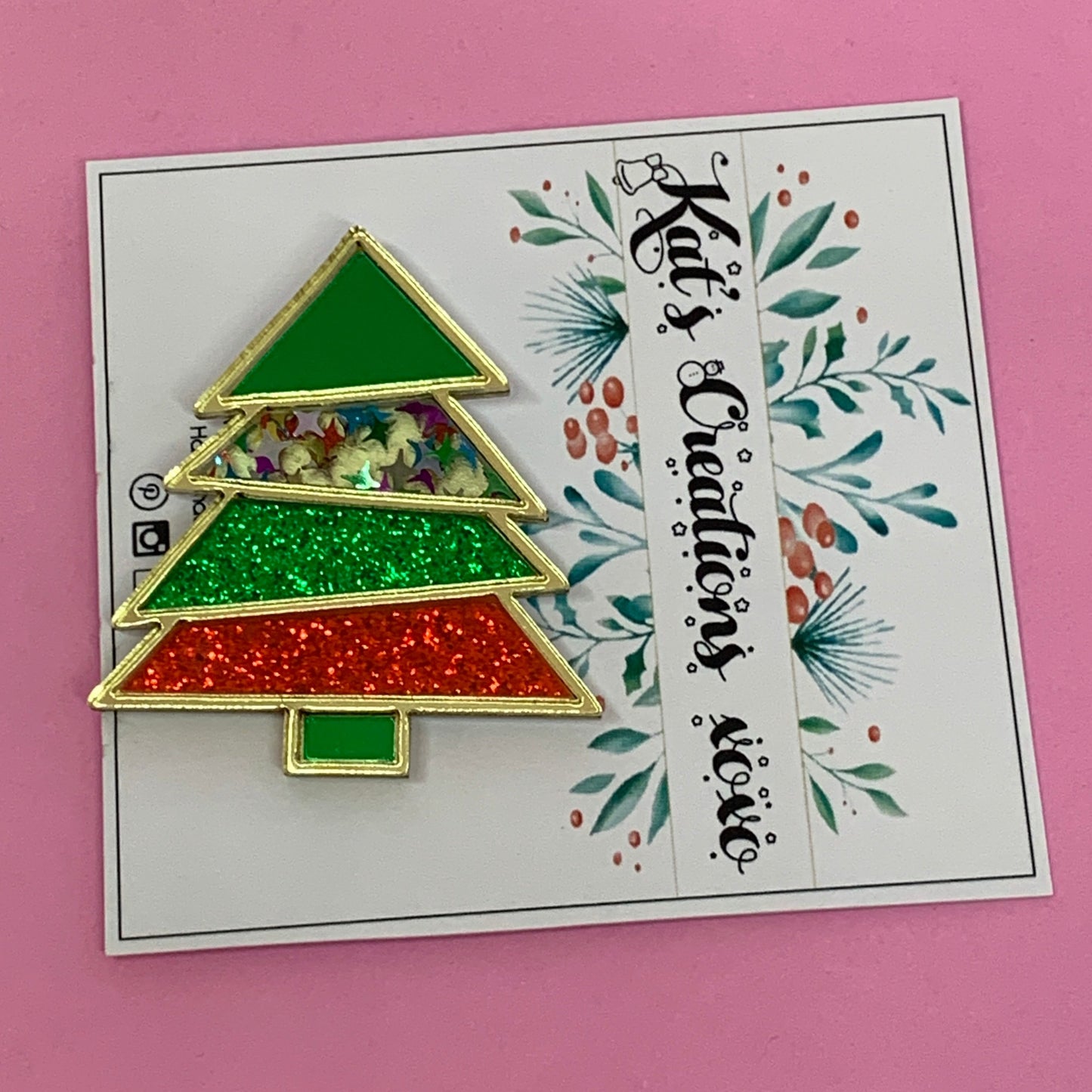 SALE Christmas Tree Brooch