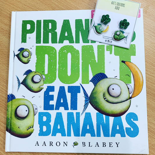 NEW Piranhas & Bananas Dangles