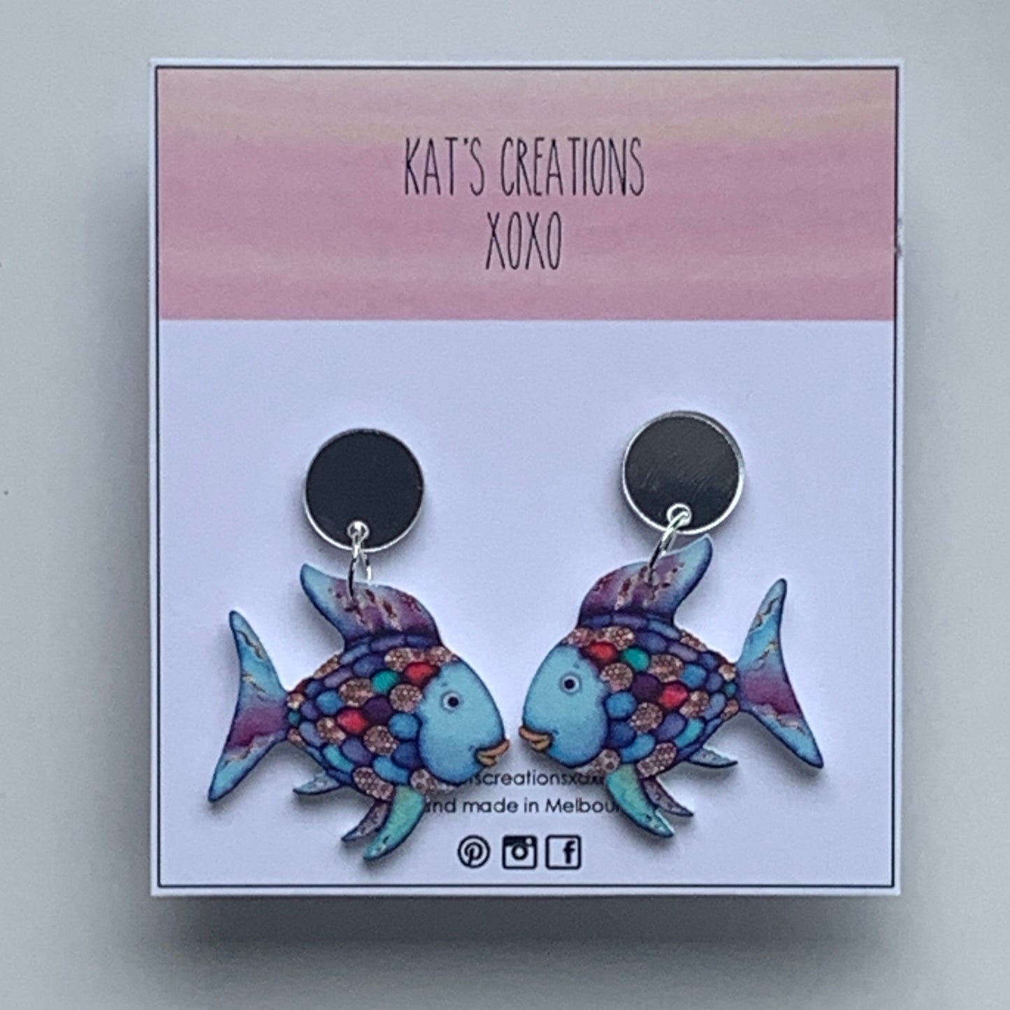 NEW SIZE Mr Rainbow Fish