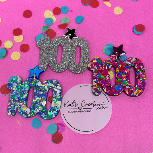 NEW 100 days of school dangles