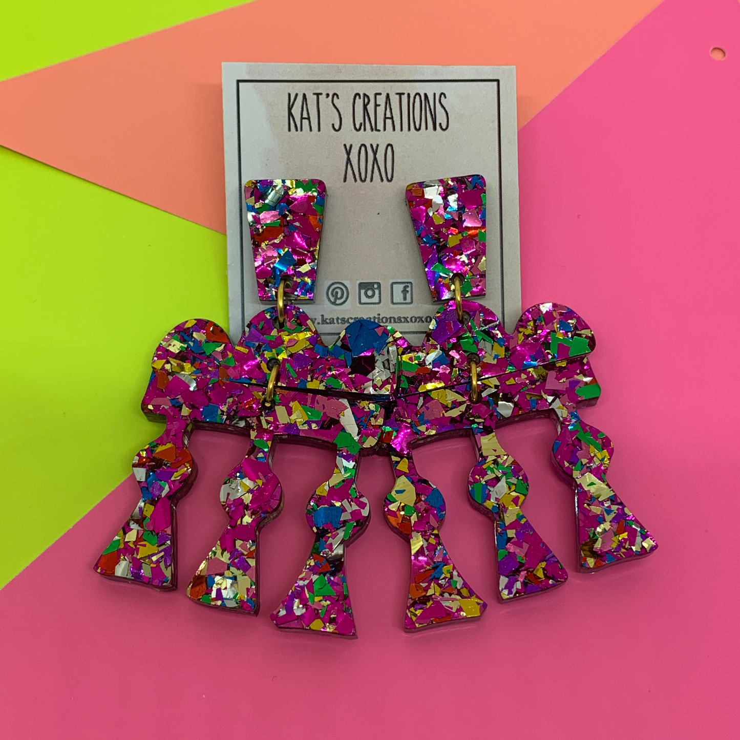 Glitter in Rome Dangles