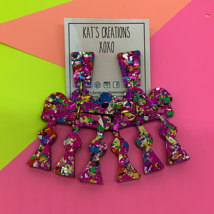 Glitter in Rome Dangles