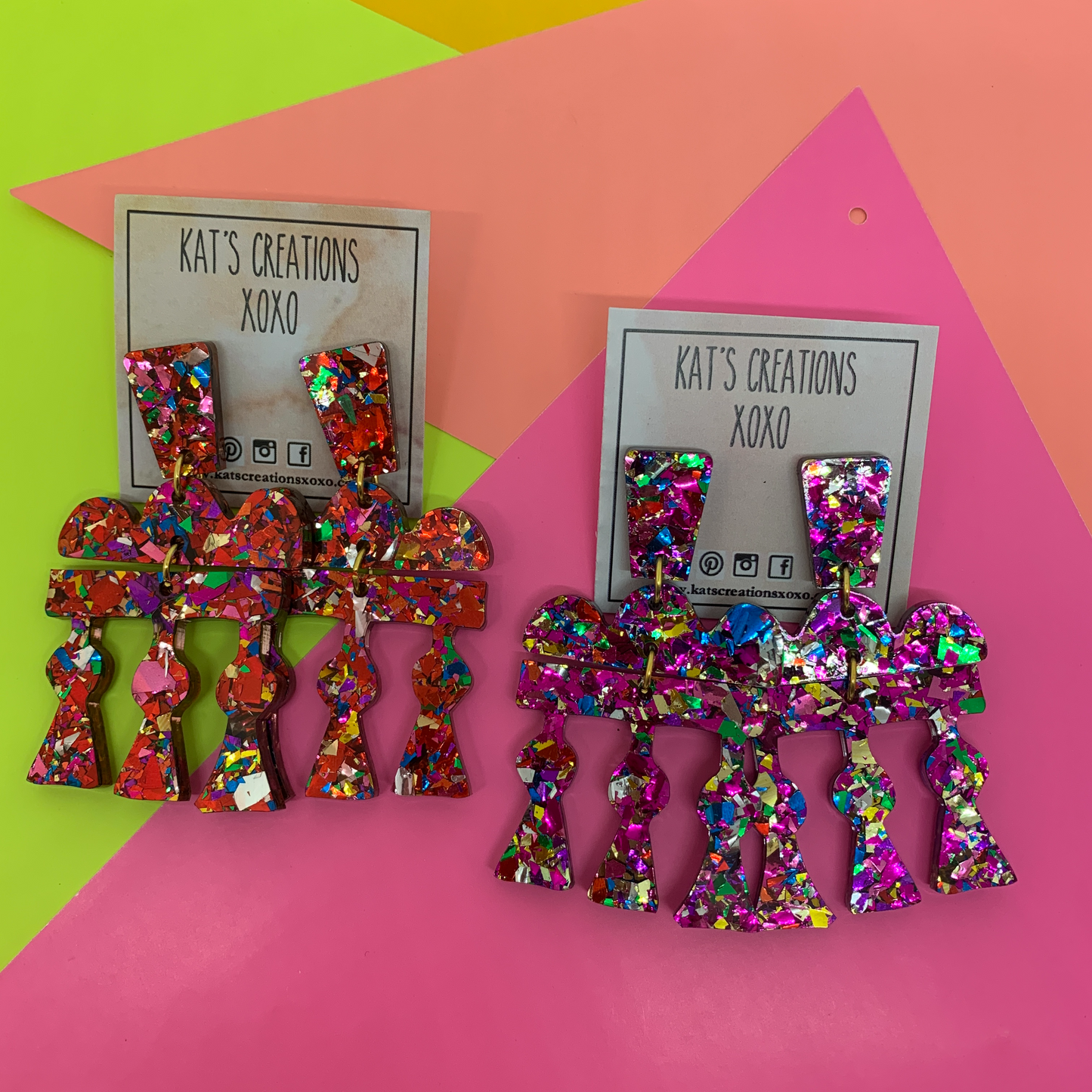 Glitter in Rome Dangles