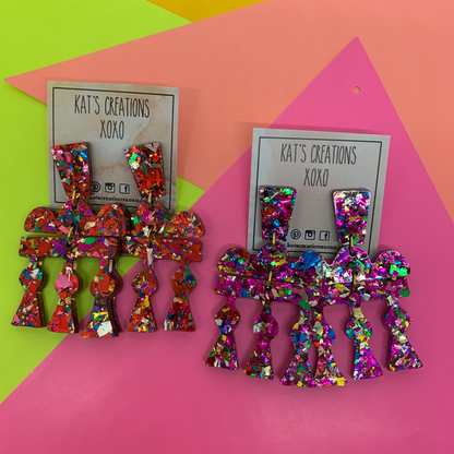 Glitter in Rome Dangles
