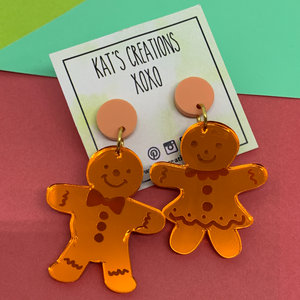 SALE- Christmas Mr & Mrs Gingerbread Man
