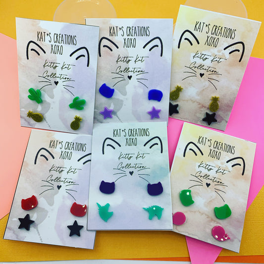 Kitty Kat Collection Mix 'n' Match Studs