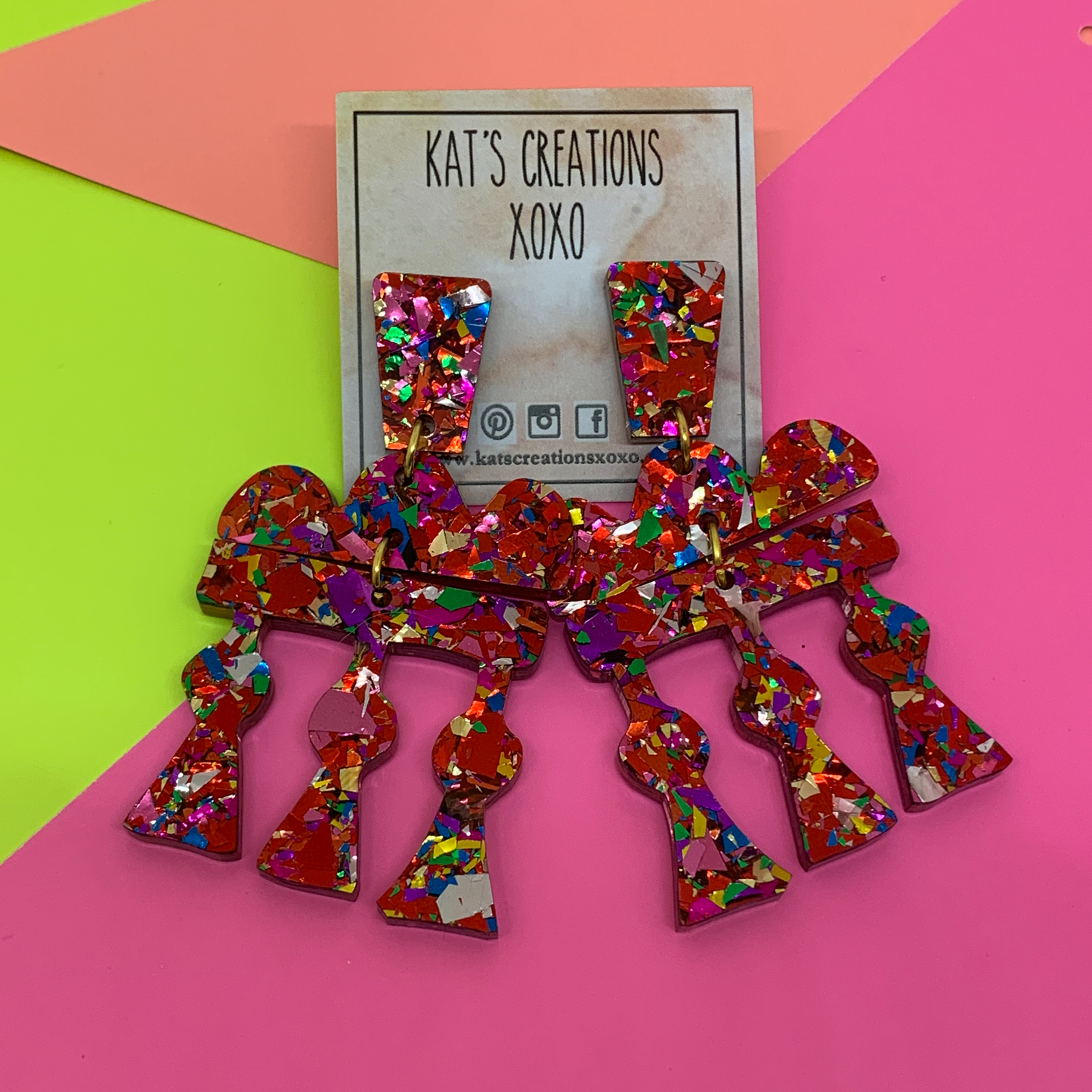 Glitter in Rome Dangles