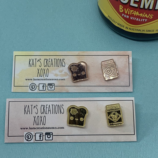Brunch Vegemite & Toast studs