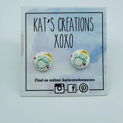 Cute as a Button Studs