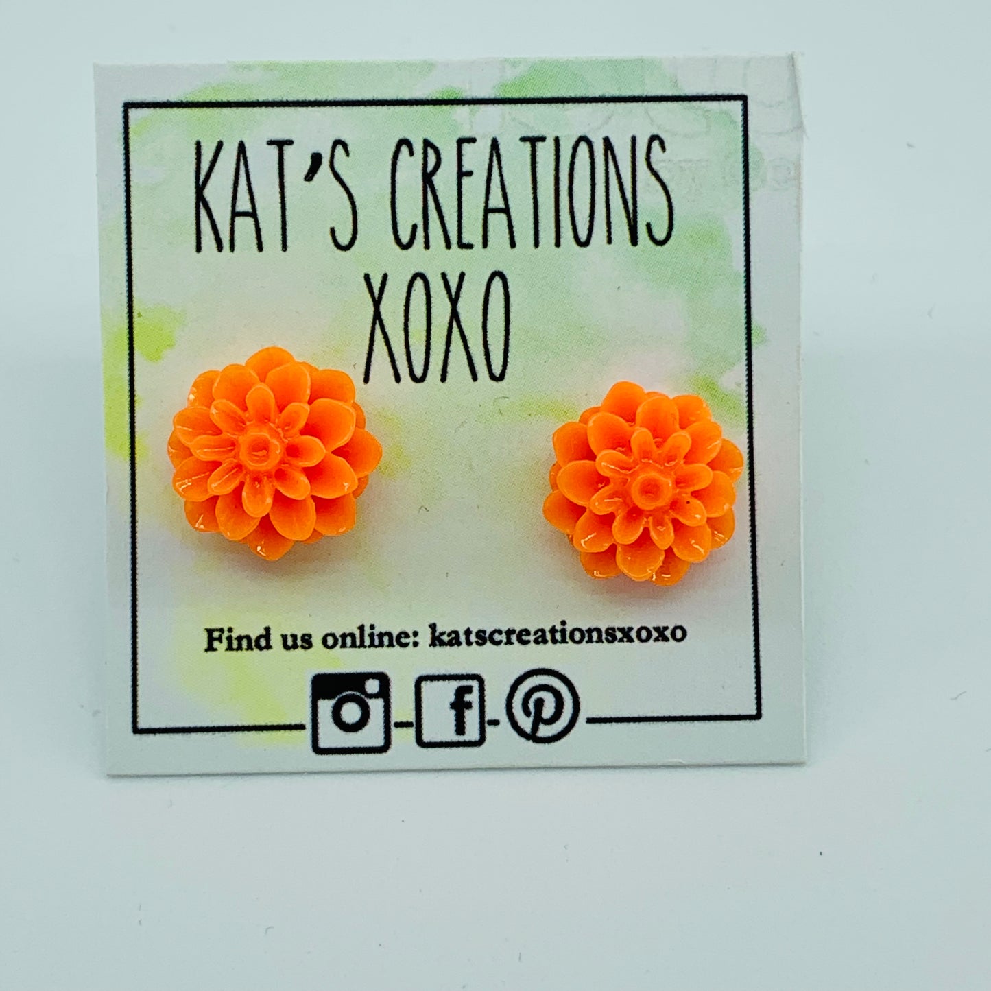 Chrysanthemum/Dahlia Resin Studs