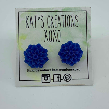 Chrysanthemum/Dahlia Resin Studs