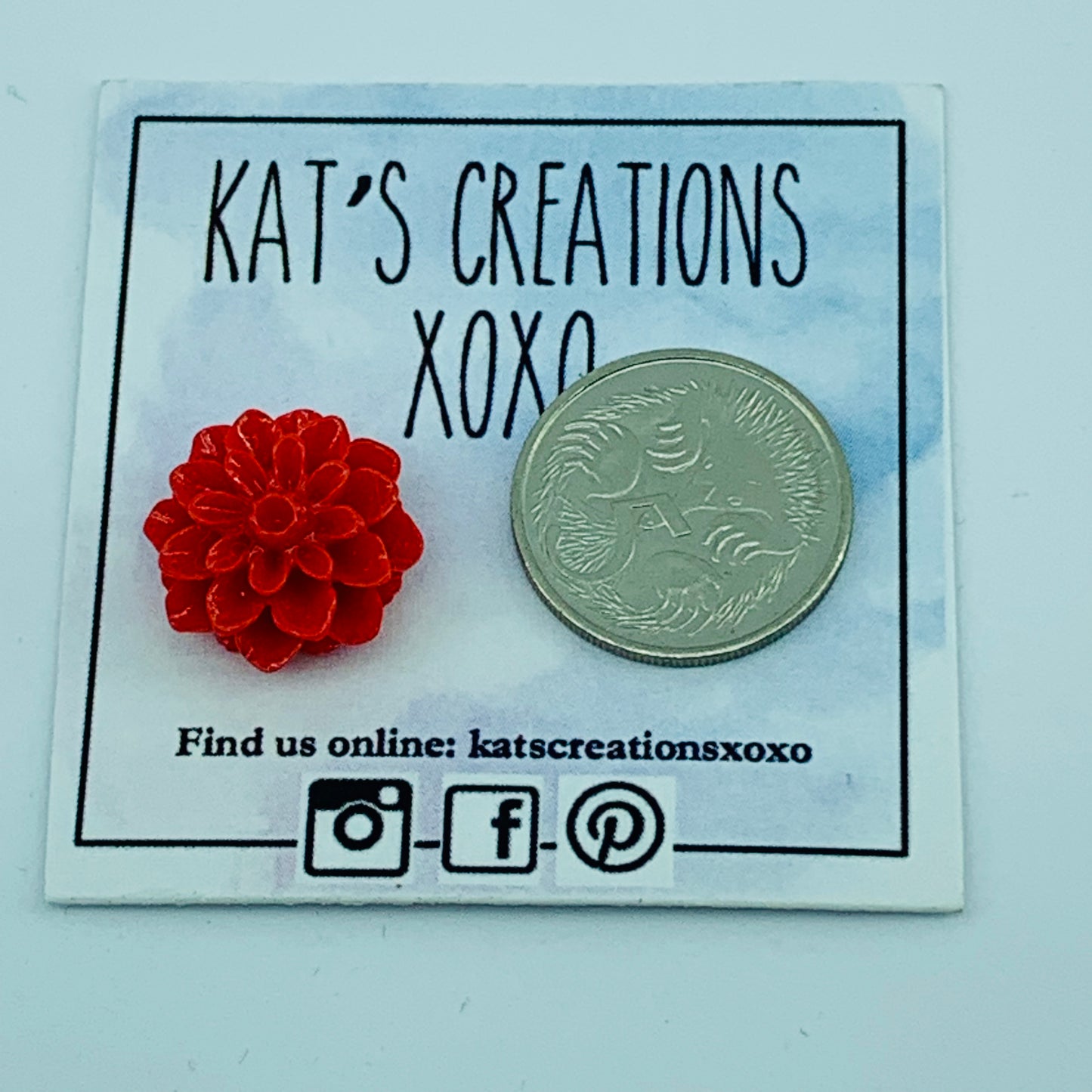 Chrysanthemum/Dahlia Resin Studs