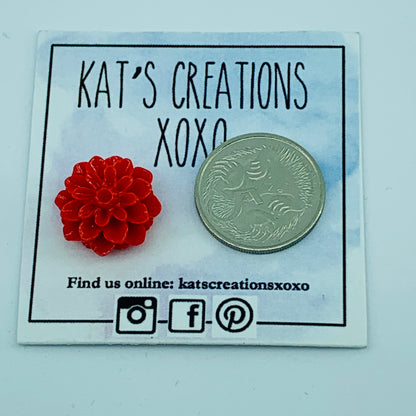 Chrysanthemum/Dahlia Resin Studs