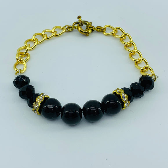 The Ombre Bracelet- Gold & Black