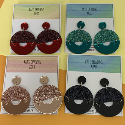 Selina Glitter & Mirror Dangles