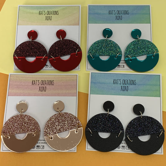 Selina Glitter & Mirror Dangles
