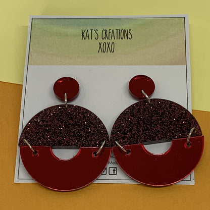 Selina Glitter & Mirror Dangles