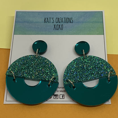 Selina Glitter & Mirror Dangles