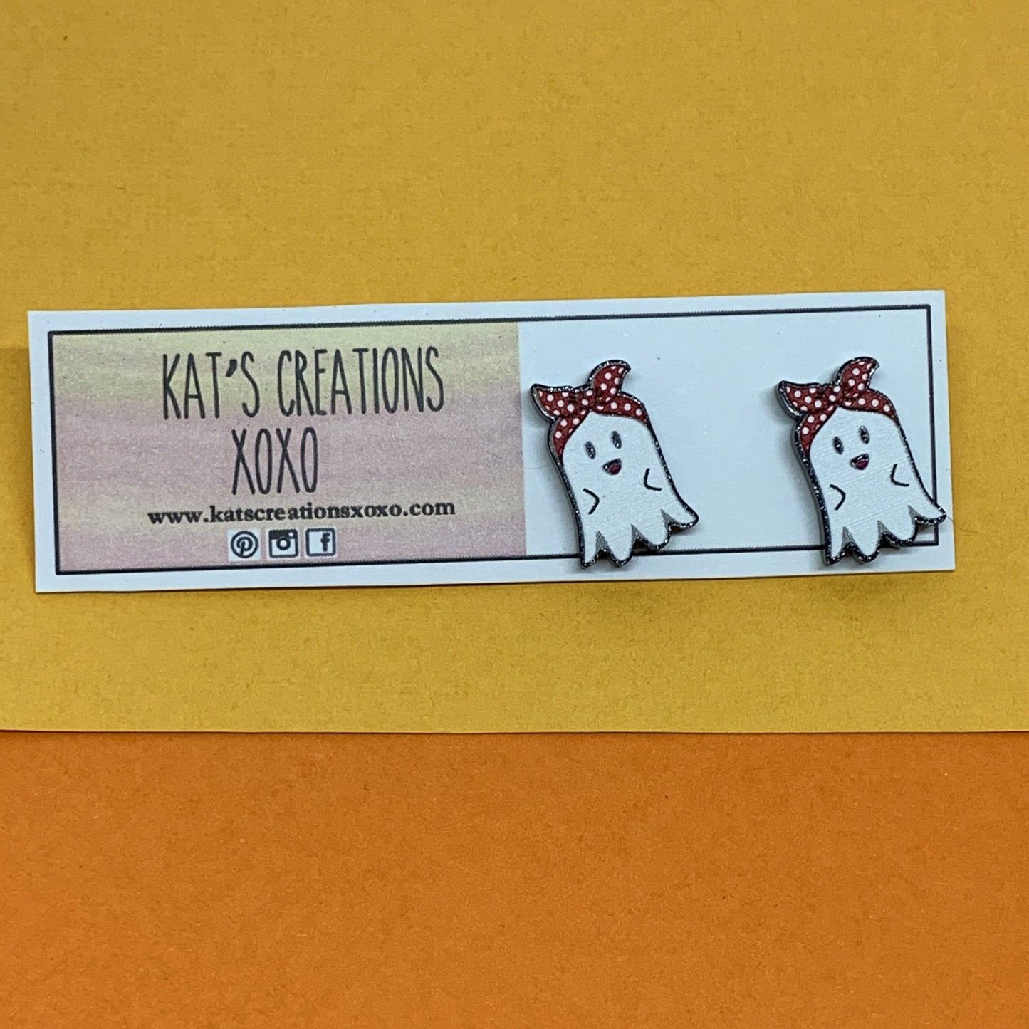 Halloween Studs, Witch, Frankenstein, Ghost