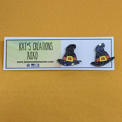 Halloween Studs, Witch, Frankenstein, Ghost