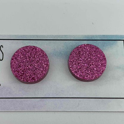 ooohh glitter! Acrylic Studs